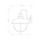 Z-Lite Ansel 1 Light Outdoor Wall Sconce, Galvanized & Galvanized 590M-GV - alternate 8